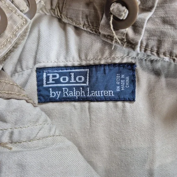 Vintage Polo Ralph Lauren RLPC OG-107 GS Combat Trousers Mens 32x30 Khaki
